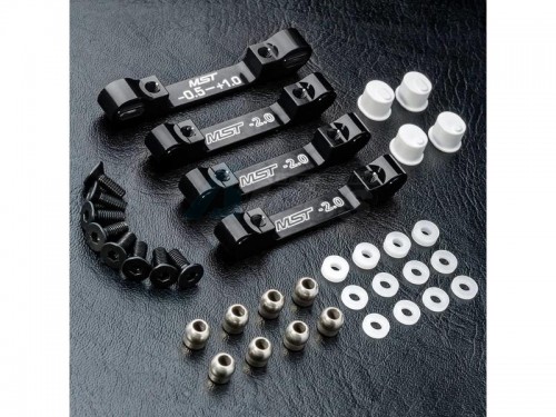 MST MST RMX 2.0 RMX 2.0 S Aluminum Suspension Mount Set Black