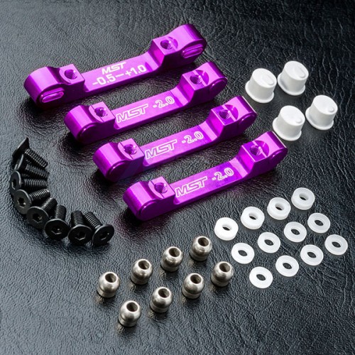 MST MST RMX 2.0 RMX 2.0 S Aluminum Suspension Mount Set Purple