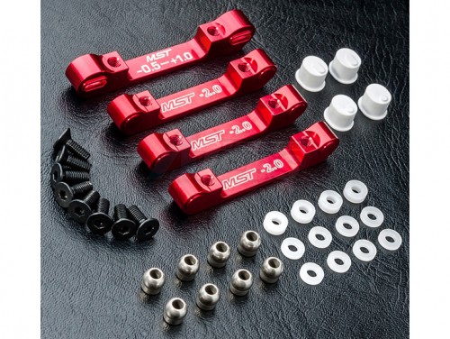 MST MST RMX 2.0 Aluminum Suspension Mount Set Red