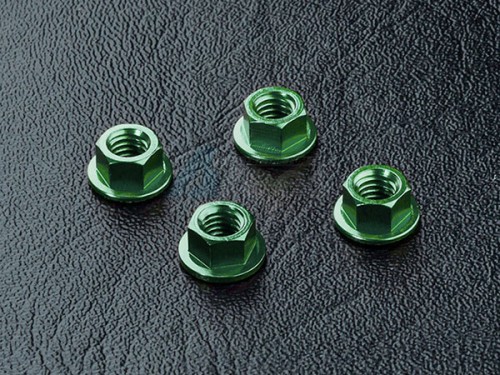 MST Miscellaneous All Aluminum Wheel Nut (4) Green