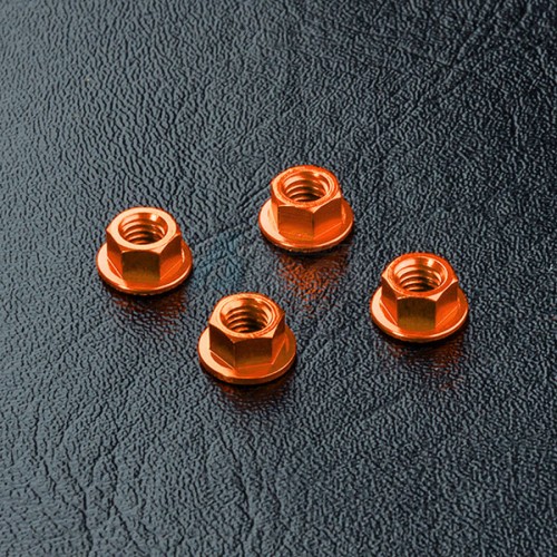MST Miscellaneous All Aluminum Wheel Nut (4) Orange