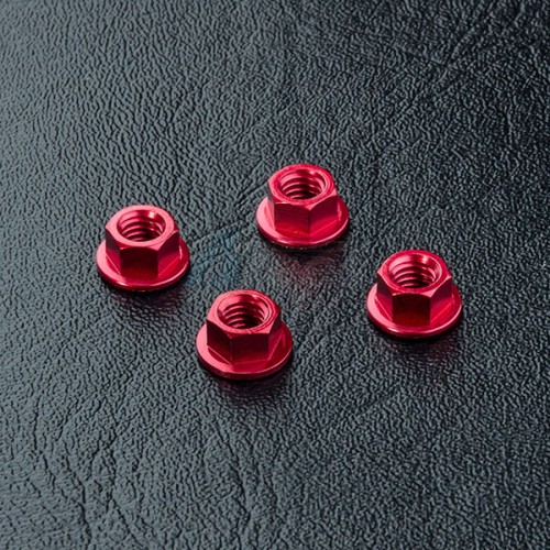 MST Miscellaneous All Aluminum Wheel Nut (4) Red