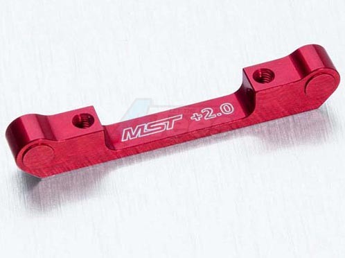 MST Miscellaneous All Aluminum Suspension Mount (+2.0) Red