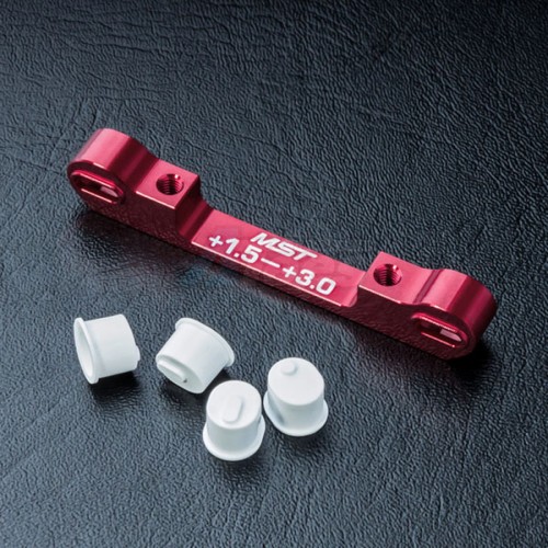 MST Miscellaneous All Adjustable Aluminum Suspension Mount (+1.5-+3.0) Red