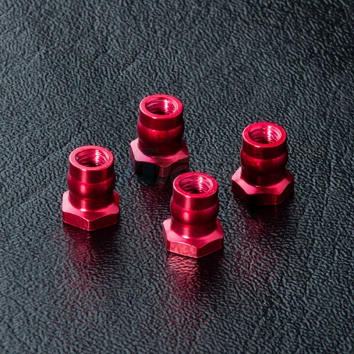 MST Miscellaneous All Aluminum Ball Connector Nut 4.8 (4) Red