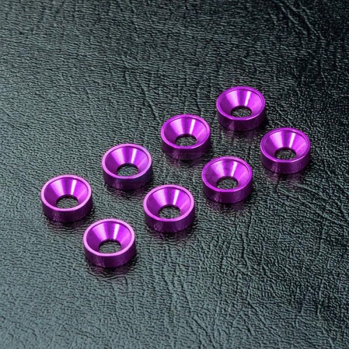 MST Miscellaneous All M3 Aluminum Countersunk Spacer (8) Purple
