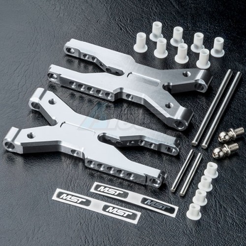 MST Miscellaneous All Aluminum Rear Lower Arm Set Silver