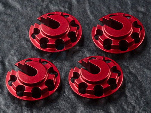 MST Miscellaneous All Lightweight Lowered Aluminium Shocks Mount (4) Red