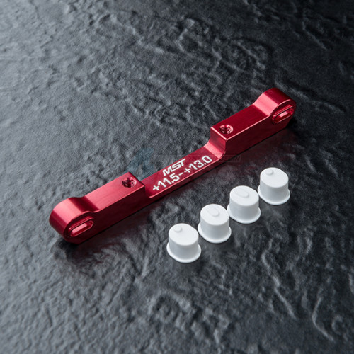 MST MST RMX 2.5 Aluminium Adjustable Suspension Mount (+11.5 ~ +13) Red