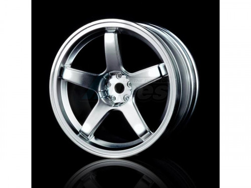 MST Miscellaneous All 5 Spokes Wheel (+3) (4) Flat Silver