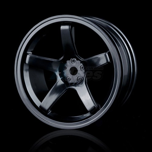 MST Miscellaneous All 5 Spokes Wheel Offset 5 (4) Black