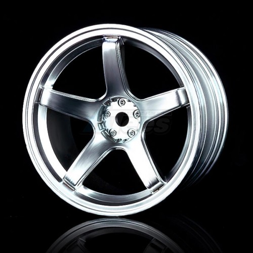 MST Miscellaneous All 5 Spokes Wheel Offset 5 (4) Flat Silver