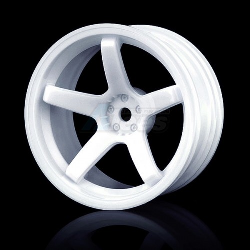 MST Miscellaneous All White 5 Spokes Wheel Offset 8 (4) White