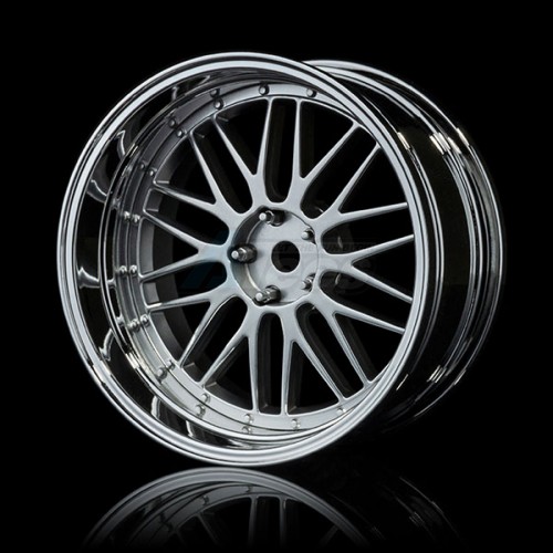 MST Miscellaneous All LM Offset Changeable Wheel Sets (4) Flat Silver