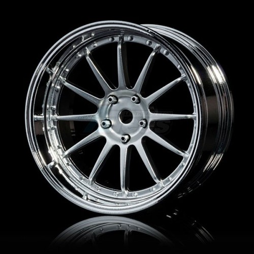 MST Miscellaneous All 21 Offset Changeable Wheel Set (4) Silver Black