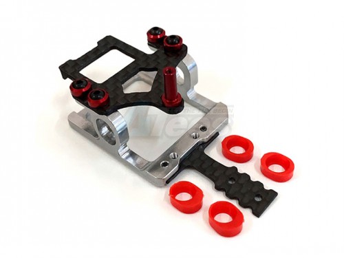 Nexx Racing Kyosho Mini-Z MR-03 Precision CNC 7075 Square Motor Mount For 90-94mm RM (Silver)
