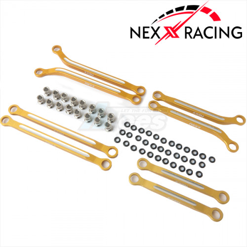 Nexx Racing Traxxas TRX-4M CNC Alu High Clearance Links Set (Gold)