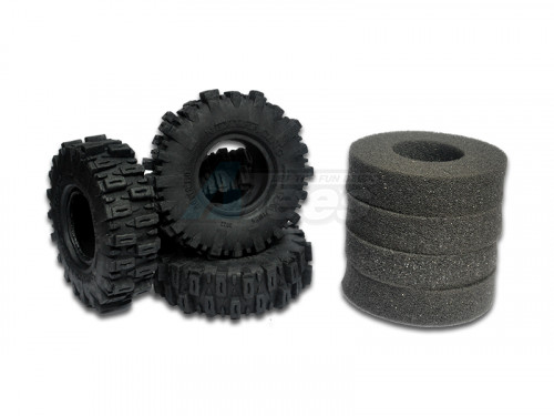 Nexx Racing Miscellaneous All Gekko 1.0 Rubber Mud-Terrain Tires (Soft) for 1/24 RC Crawler Car (4pcs)