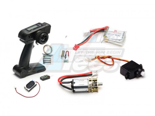 Orlandoo Hunter Model Miscellaneous All Electronic Combo Set (D4L, Servo, Motor, LiPo) for 1/32 & 1/35 RC