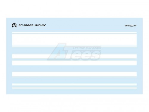 Orlandoo Hunter Model Miscellaneous All Decal Water Sticker (White Streak)