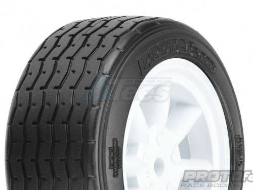 Pro-Line Racing Miscellaneous All PROTOform VTA Front Tires (26mm) Mounted On White Wheels (2) For VTA