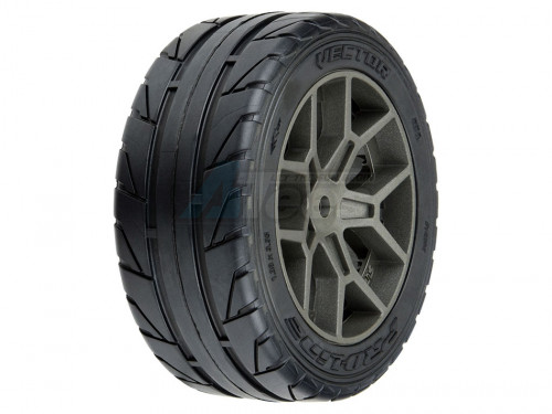 Pro-Line Racing Miscellaneous All 1/8 Vector S3 F/R 35/85 2.4 Inch BELTED MTD 14mm Gray