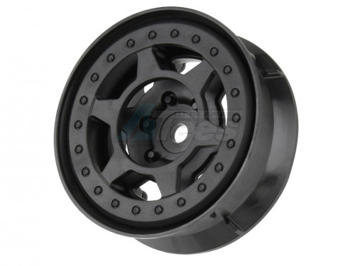 Pro-Line Racing Miscellaneous All 1/10 Holcomb F/R 1.9 Inch Crawler Bead-Loc Whls (2) Blk