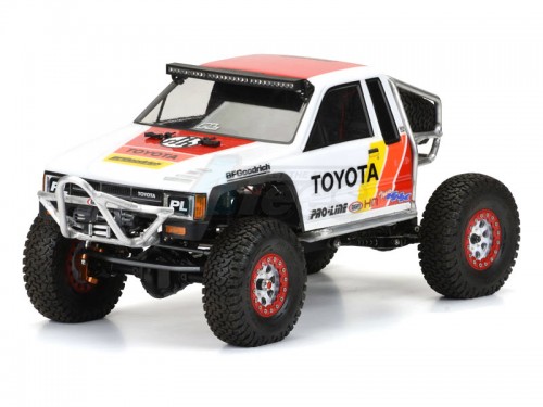Pro-Line Racing Axial SCX10 1985 Toyota HiLux SR5 Clear Body (Cab Only) for SCX10 Trail Honcho 12.3” (313mm) Wheelbase