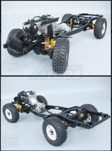 RCRUN RCRUN RUN-80 1:10 Scale LC80 Metal Chassis Frame Builders Kit