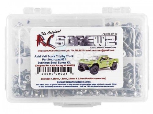 RCScrewZ Axial Yeti SCORE Trophy Axial Racing Yeti Score Trophy Stainless Steel Screw Kit