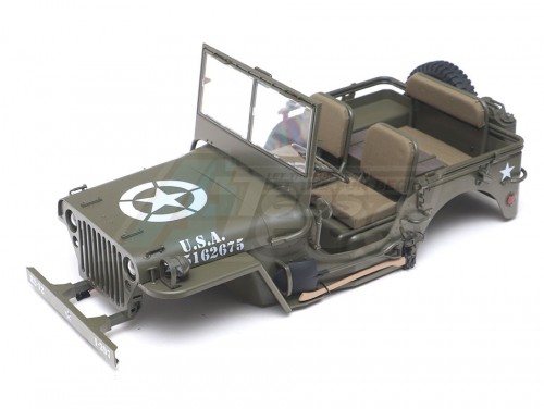 ROC Hobby ROC Hobby SCALER 1941 MB Scaler 4x4 Truck Hard Body w/ Mini Steering Servo & LEDs