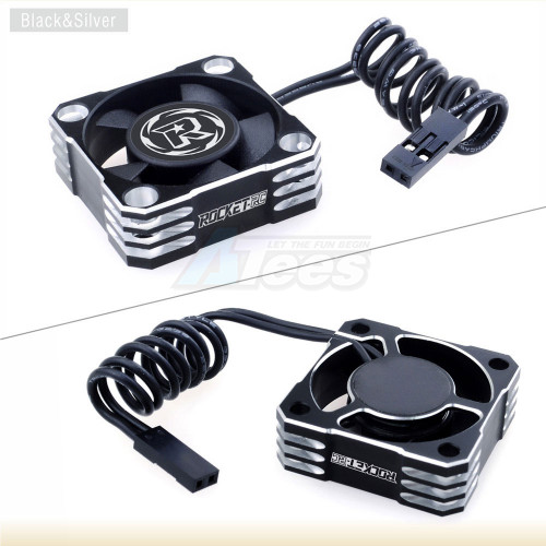 Rocket Racing Miscellaneous All Aluminum Cooling fan 30x30x10mm 28000RPM@8.4V Silver & Black