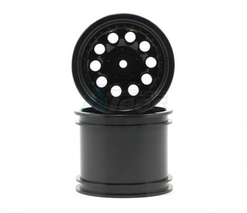 RPM Team Associated RC10T4.1 Revolver Black Rear Wheels W/ 3/16 Axles ~tires not included~