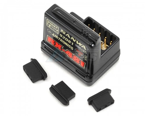 Sanwa Miscellaneous All Airtronics/Sanwa RX481 2.4G Receiver 4-Channel (Built-in Antenna) FHSS-4 Receiver
