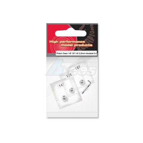 Scorpion Miscellaneous All 2.5mm MOD 0.4 Pinion Gear Set