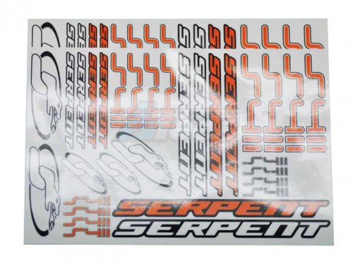 Serpent Serpent S-411 Decalsheet S411 Black-white (2)