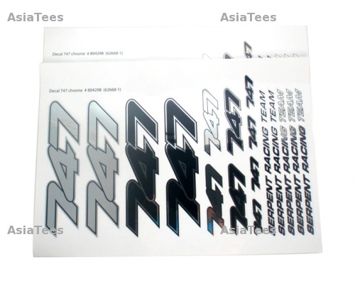 Serpent Serpent S-747 Decal Sheet 747 Chrome (2)