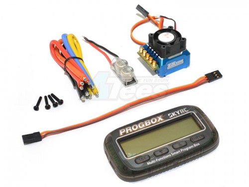 SkyRC Miscellaneous All TORO TS120A Competition Brushless Sensored ESC For 1/10 RC Blue w/program Card