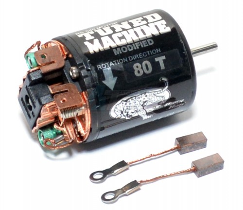 Snow Panther Miscellaneous All Tuned Machine Modified 540 Brushed Motor 80T w/ 1 Pair Brush