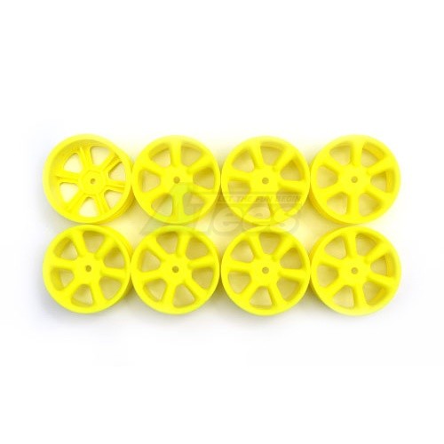 Speedmind Miscellaneous All 6 Spokes Wheel 24MM Yellow 0-Offset
