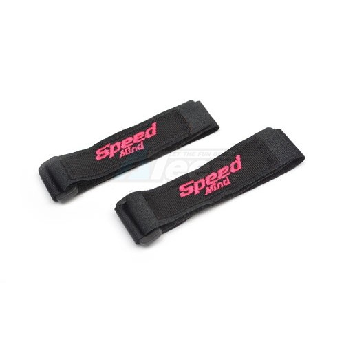 Speedmind Miscellaneous All Color Logo Battery Straps Pink