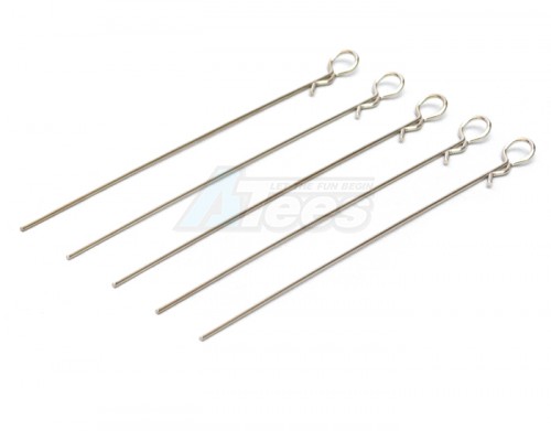 Speedmind Miscellaneous All Heavy Duty Bent Long Body Clips (5) Silver