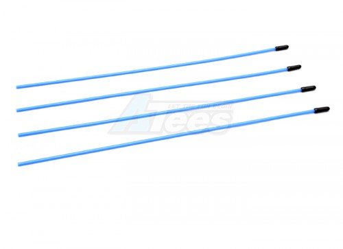 Speedmind Miscellaneous All Universal Antenna Tube W/Cover 4Pcs Blue