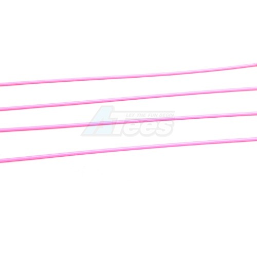 Speedmind Miscellaneous All Universal Antenna Tube W/Cover 4Pcs Pink