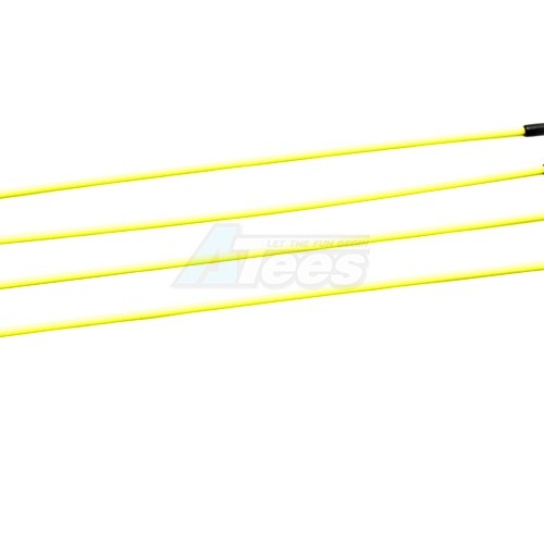 Speedmind Miscellaneous All Universal Antenna Tube W/Cover 4Pcs Yellow