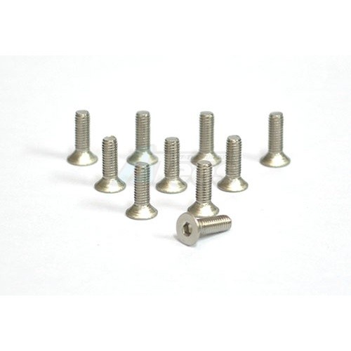 Speedmind Miscellaneous All 3X10MM Stainless Steel Flathead Hex-Socket Screw (10)