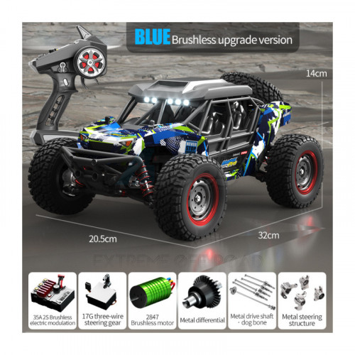 SuChiYu RC Model Miscellaneous All 1/16 4WD Brushless Desert Short Course RTR Blue