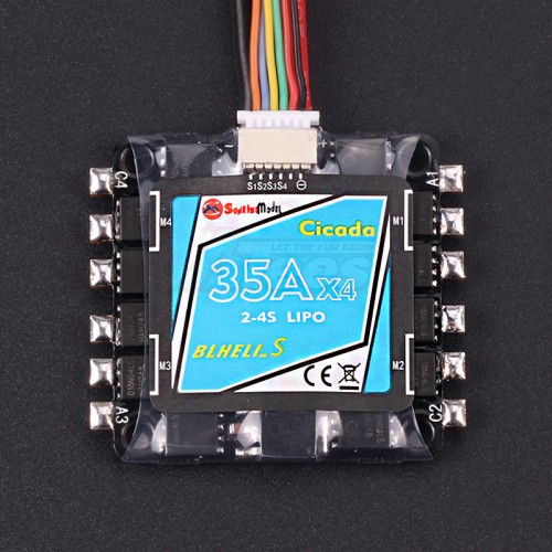 Sunrise Model Miscellaneous All Cicada BLHELI_S 4 IN 1 35A ESC