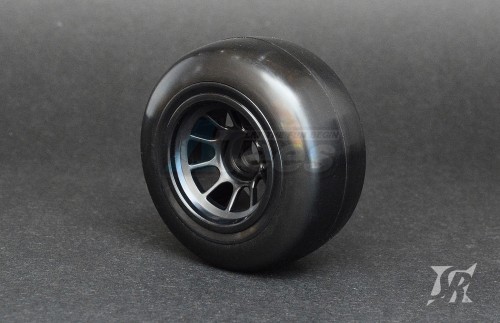 Sweep Racing Miscellaneous All 1/10 Formula 1 Front Pre-Glued Slick Tires V5 Hard (2 Tires With Inserts And Wheels)