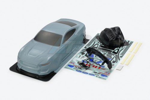 Tamiya Miscellaneous All Ford Mustang GT4 Corsa Gray Painted Body Set for 1/10 RC Touring Car